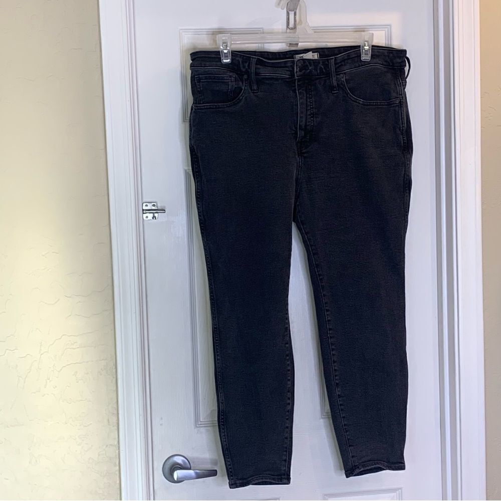 Madewell 10” High Rise Skinny Black Jeans Size 20W - Picture 3 of 10